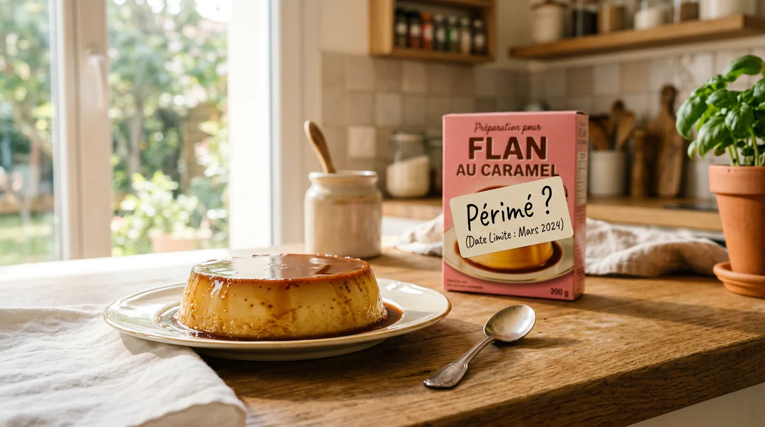 Poudre de préparation pour entremets conservée dans un bol en verre