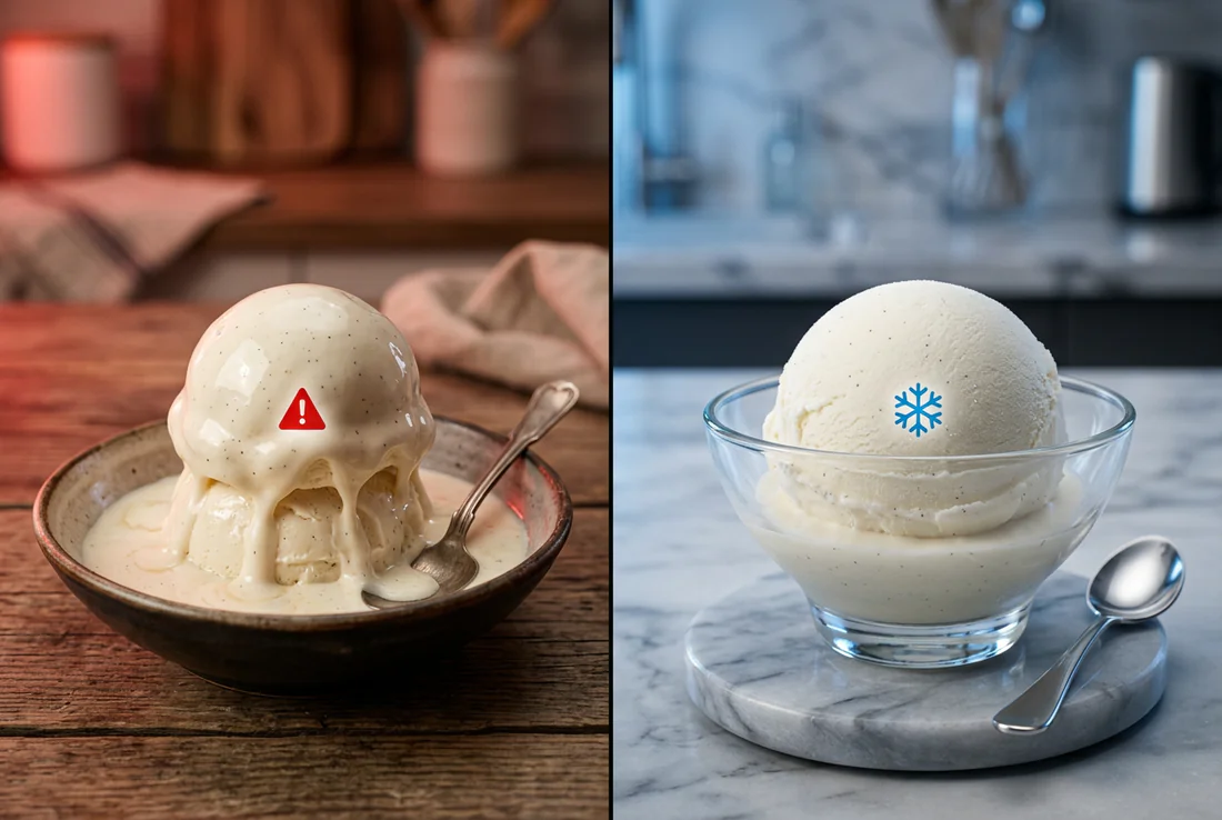 Schéma explicatif de la chaîne du froid pour les crèmes glacées