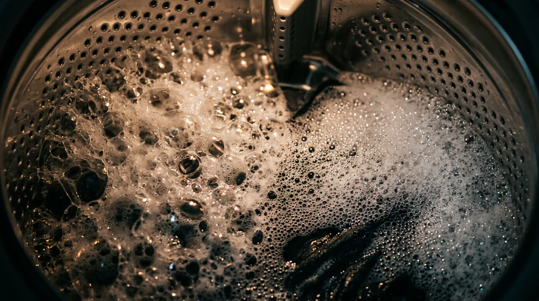 Excès de mousse dans un tambour de lave-linge