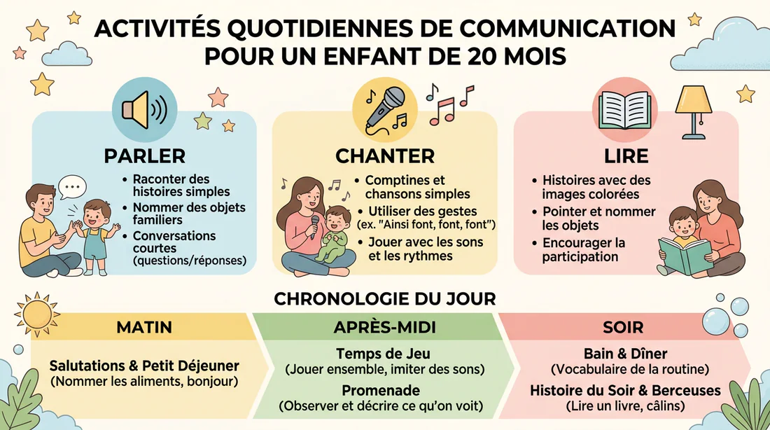 Activités quotidiennes pour stimuler le langage bébé