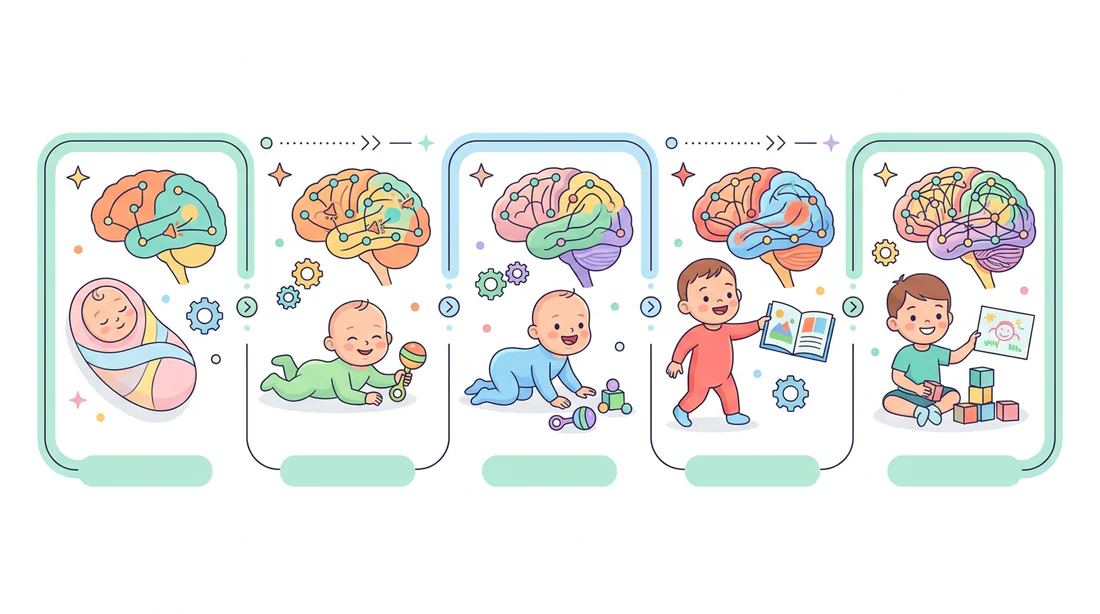 Évolution du développement cognitif d'un bébé