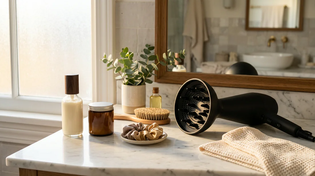 Produits d'entretien et diffuseur pour boucles bien définies